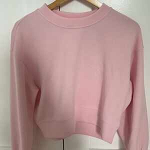 Lululemon softstreme perfectly oversize cropped crew - strawberry milkshake